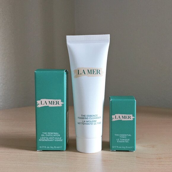 La Mer Exfoliator + Foaming Cleanser + Tonic Bundle - Picture 1 of 5